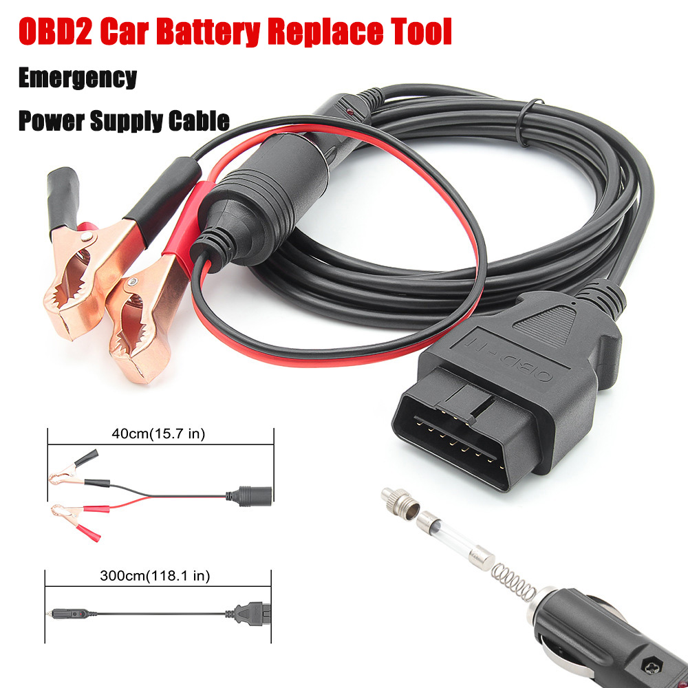 Power Supply Tester - OBD2-Reemplazo de batería automotriz, herramientas de