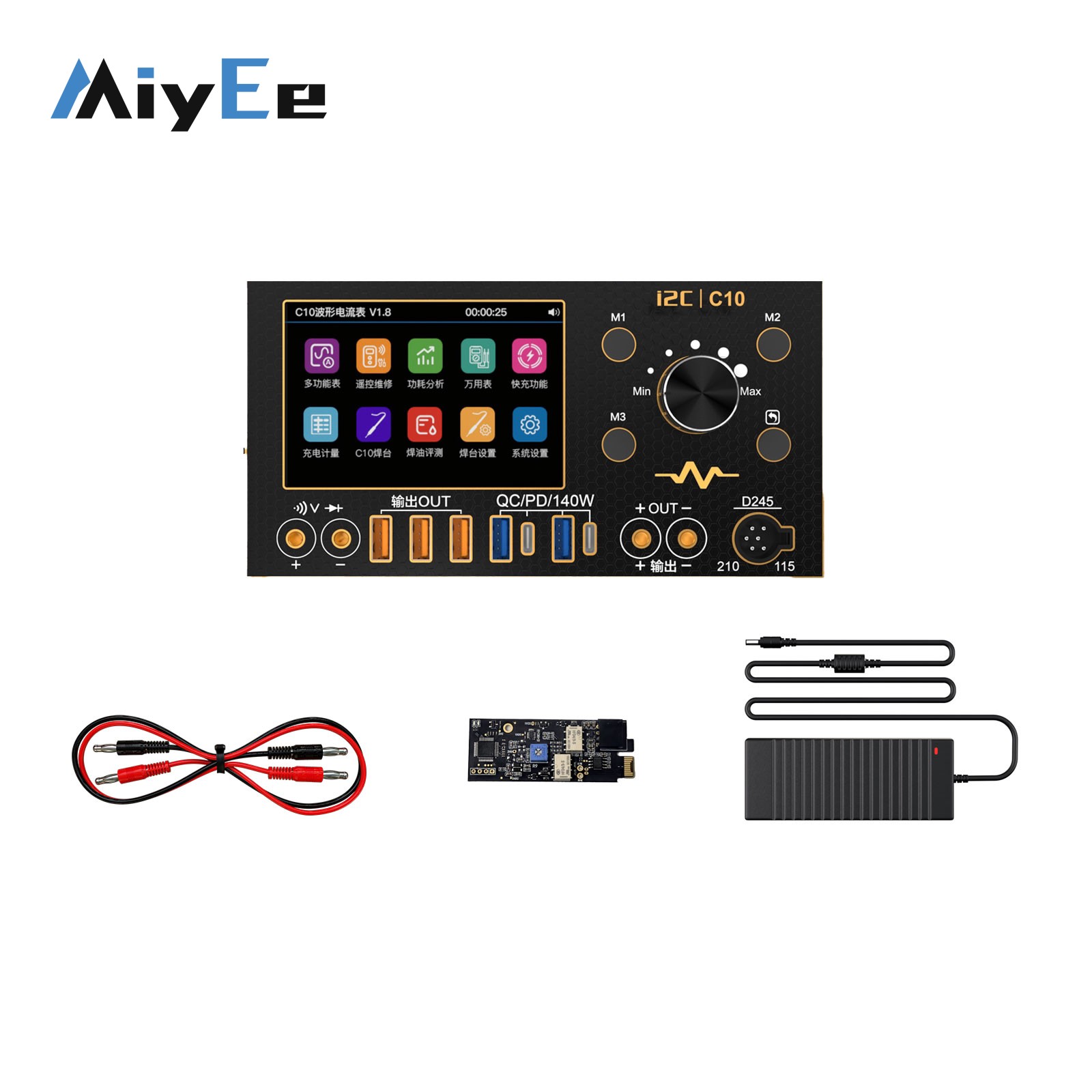 i2C C10 4CH 280W Amperímetro d - Power Supply Tester reseña y precio